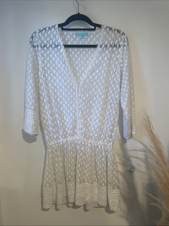 Melissa Odabash Other - Melissa Odabash White Textured Cover-Up Sz S B134